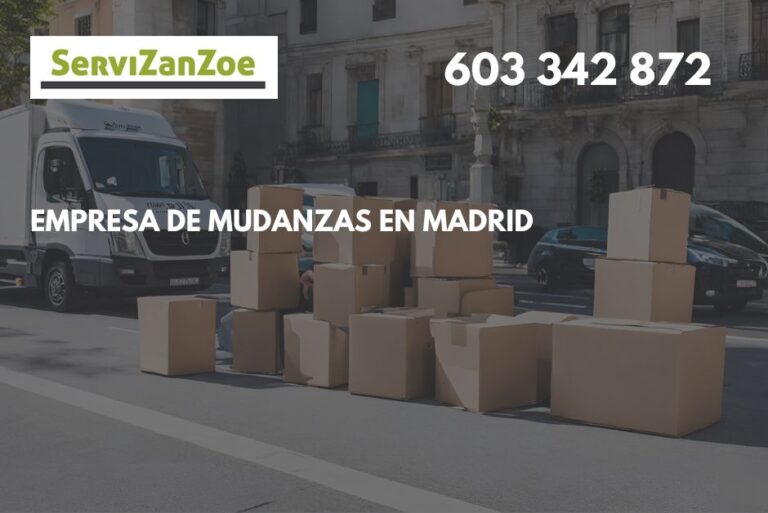 Empresa de mudanzas en Madrid