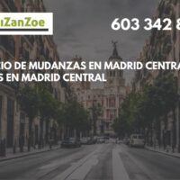 Mudanzas y portes en Madrid central
