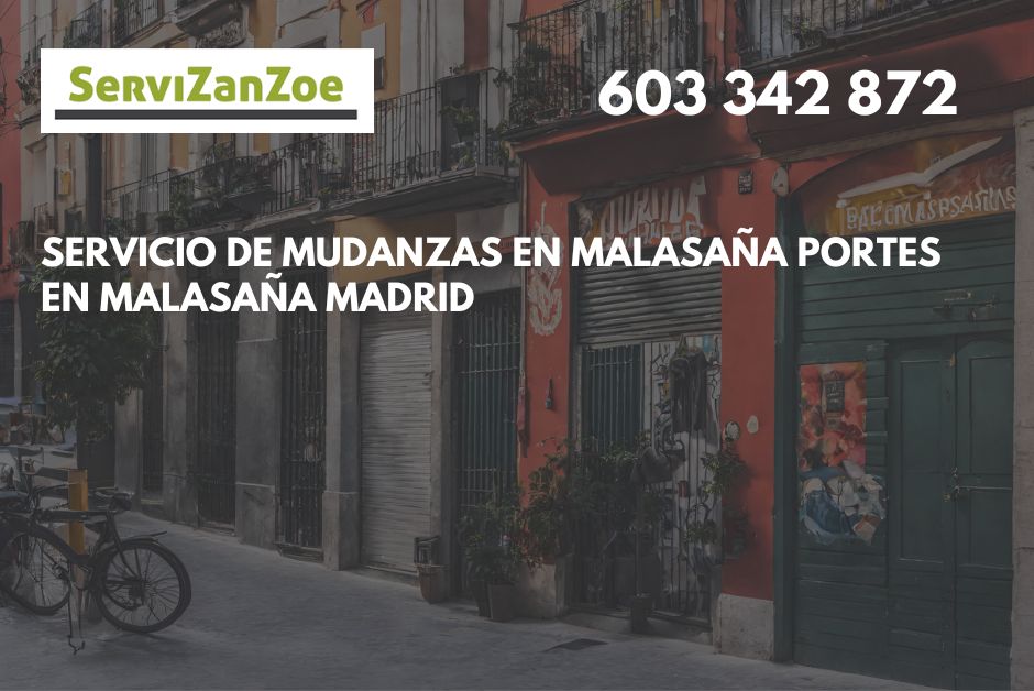 Mudanzas y portes en Malasaña Madrid