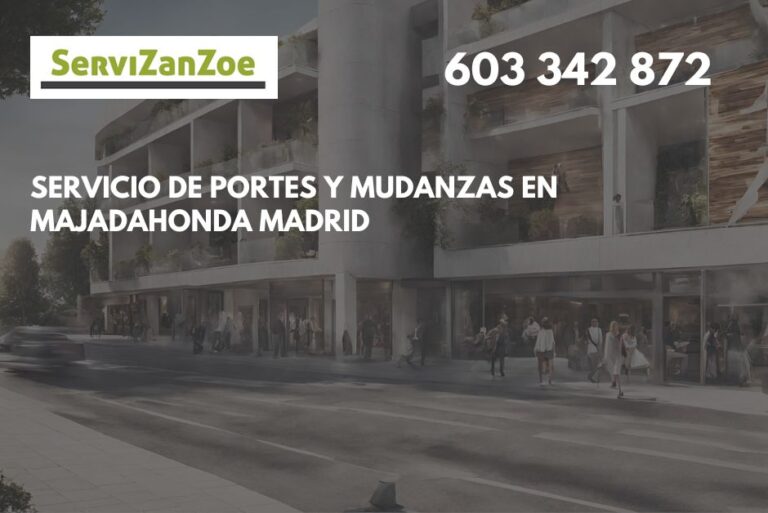 Portes y mudanzas en Majadahonda Madrid