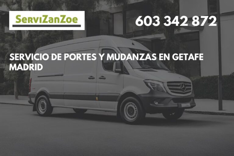 Portes y mudanzas en Getafe Madrid