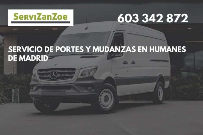 Portes y mudanzas en Humanes Madrid