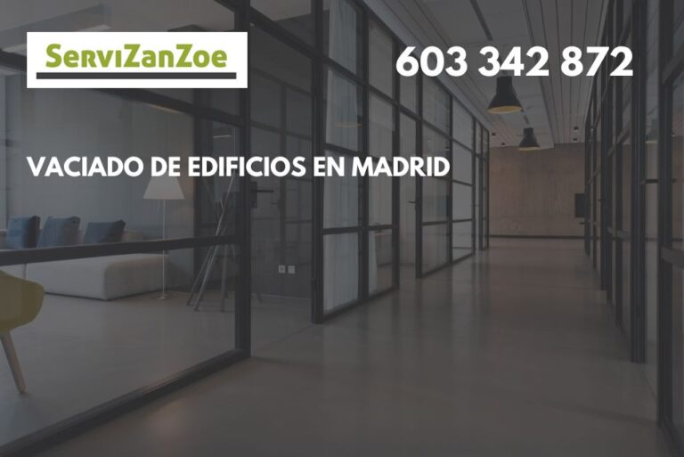 vaciado de edificios en madrid