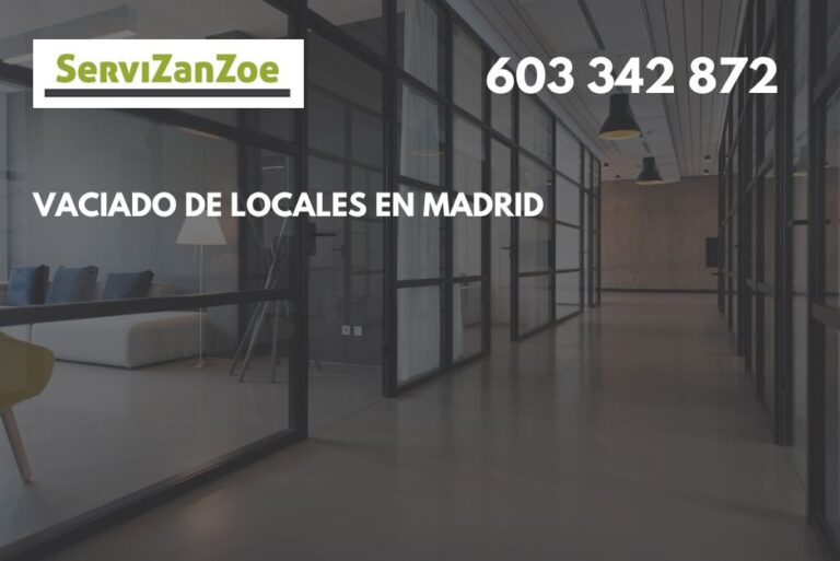 vaciado de locales en madrid