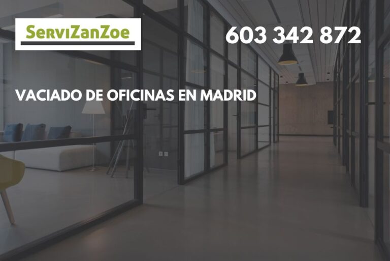 Vaciado de oficinas en Madrid / vaciado oficinas Madrid