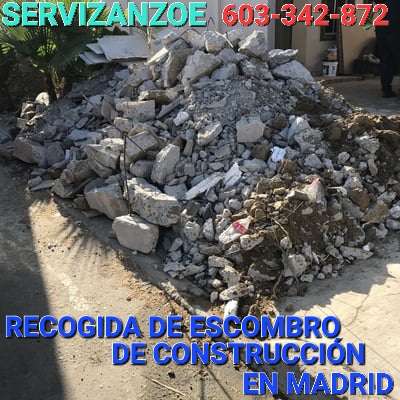 Servicio de vaciado de escombros en Madrid