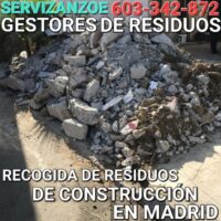 Recogida de escombro en Madrid / Recogida escombro Madrid