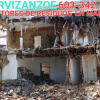 Servicios en Madrid que se hace con los escombros tras el derribo de una vivienda img71326t1