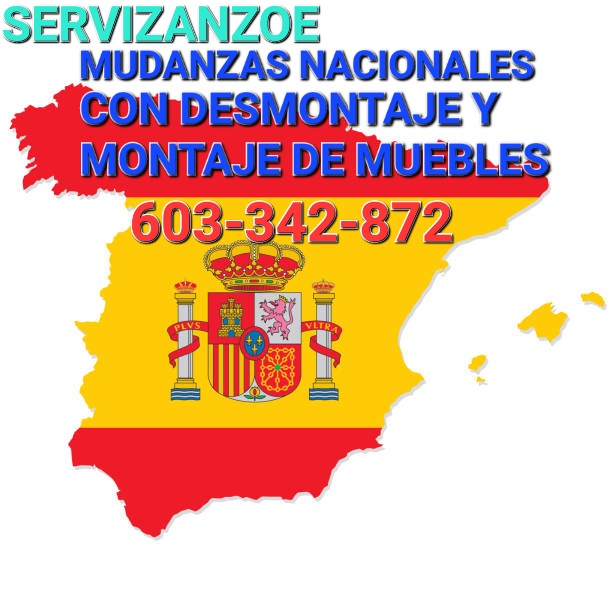 Servicio de desmontaje y montaje de mobiliario en mudanzas nacionales desde Madrid