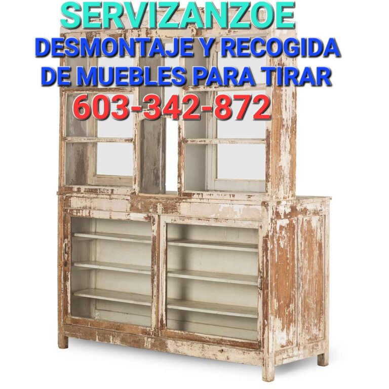 Servicio urgente de desmontaje y recogida de muebles para tirar en Madrid